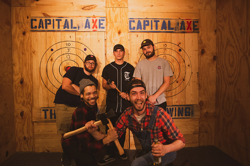 capital axe throwing friends family