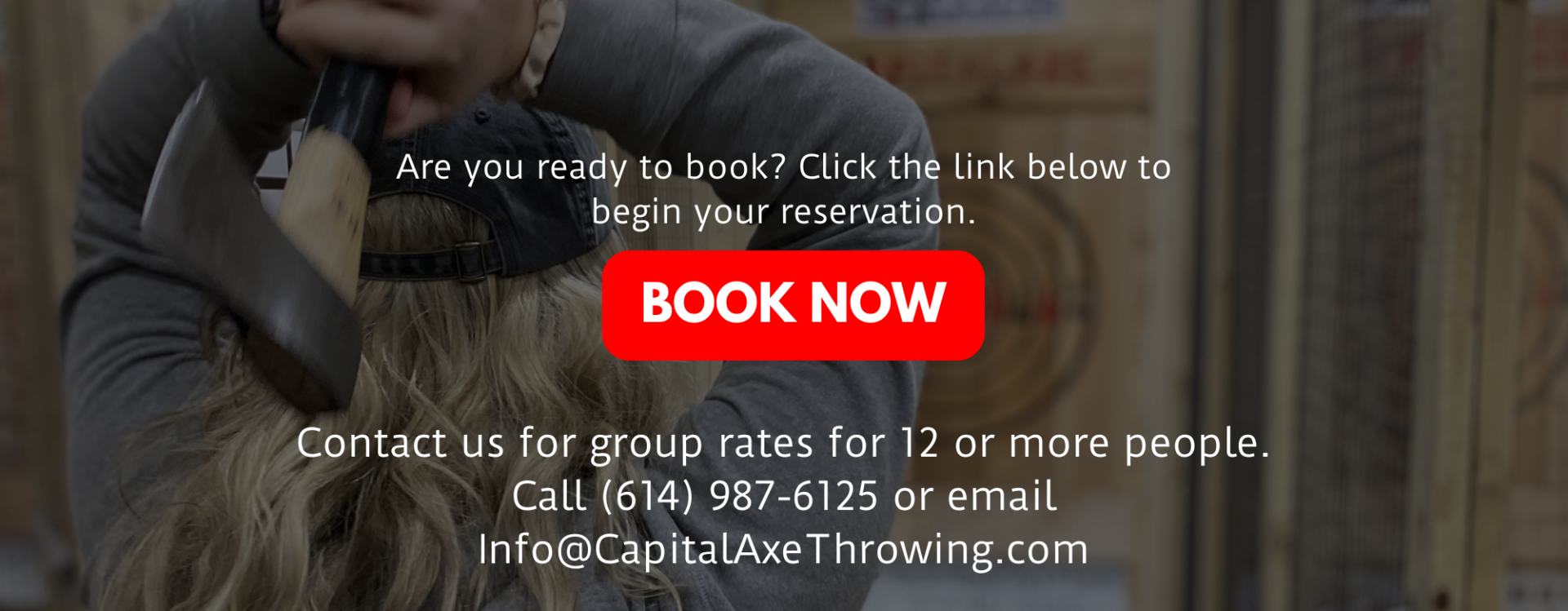 book now axe throwing