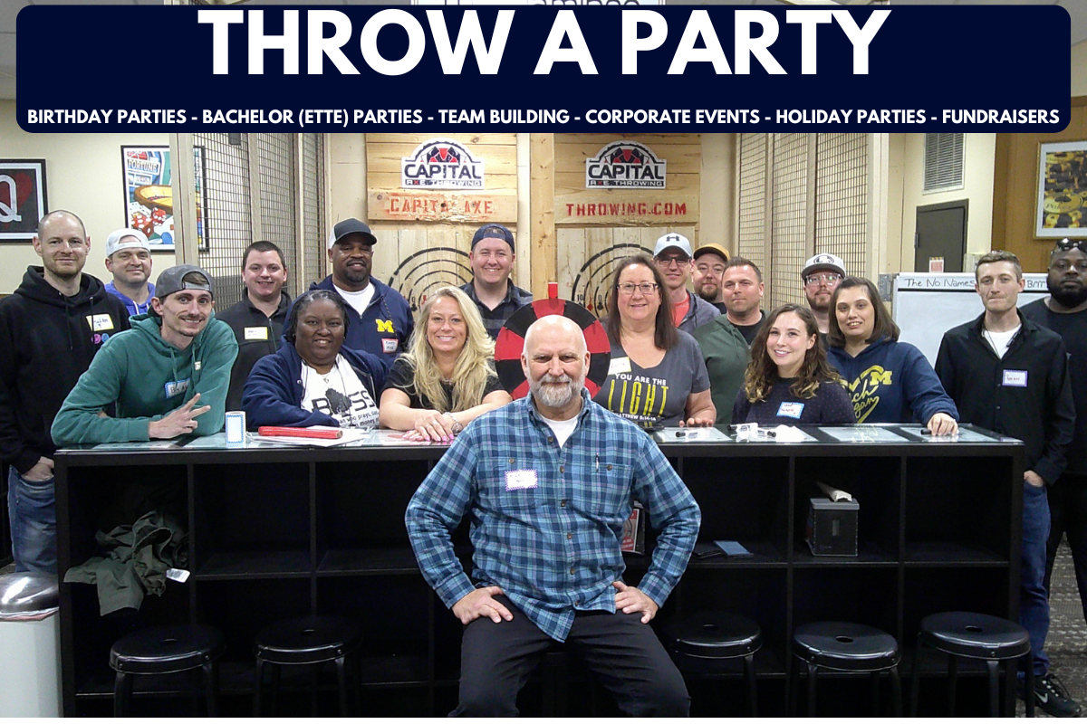 axe throwing throw a party