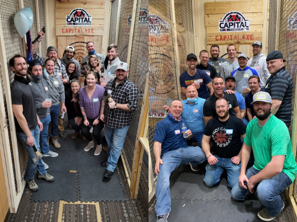 axe throwing corporate groups